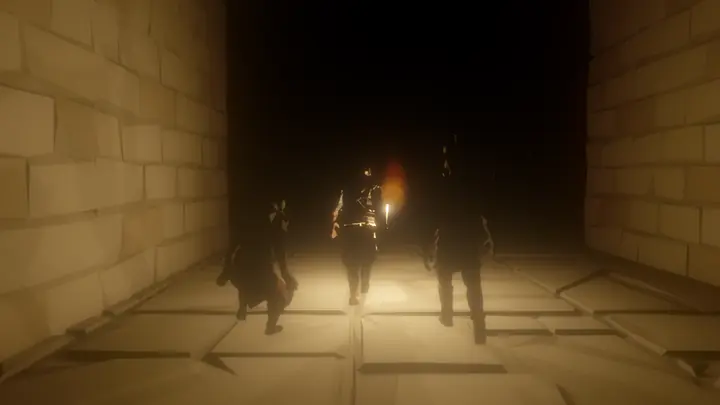 Your torch is all you have.